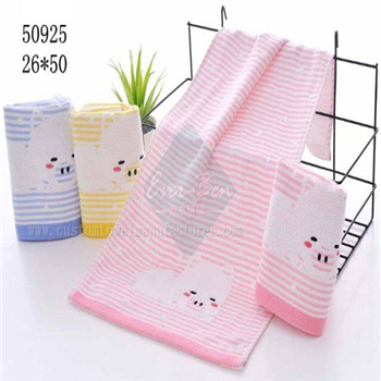 China Bulk Wholesale Bamboo hotel towels Supplier Custom Jacquard Stripe Kids Bamboo Luxury Sweat Towels Manufacturer